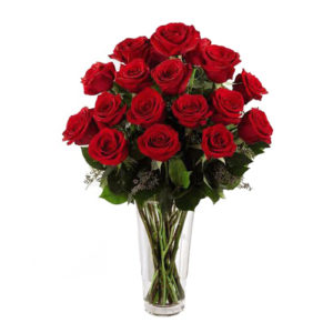 Red Roses In Vase